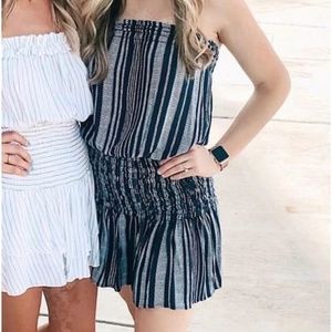 Blue Life Strapless Smocked Dress